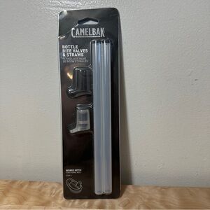 CamelBak Eddy + 1 Water Bottle Bite Valves & 2 Straws Clear Replacement